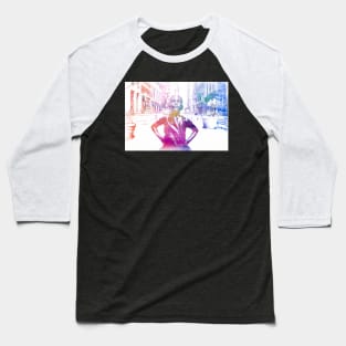 The Fearless Girl (watercolor) Baseball T-Shirt